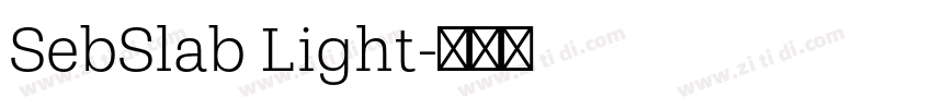 SebSlab Light字体转换